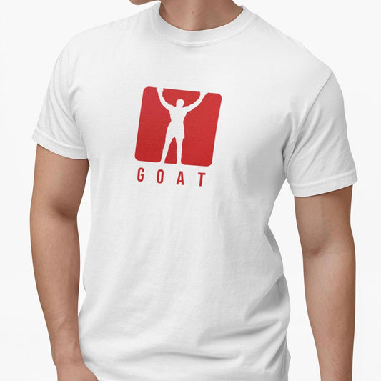 white Ali GOAT T-Shirt