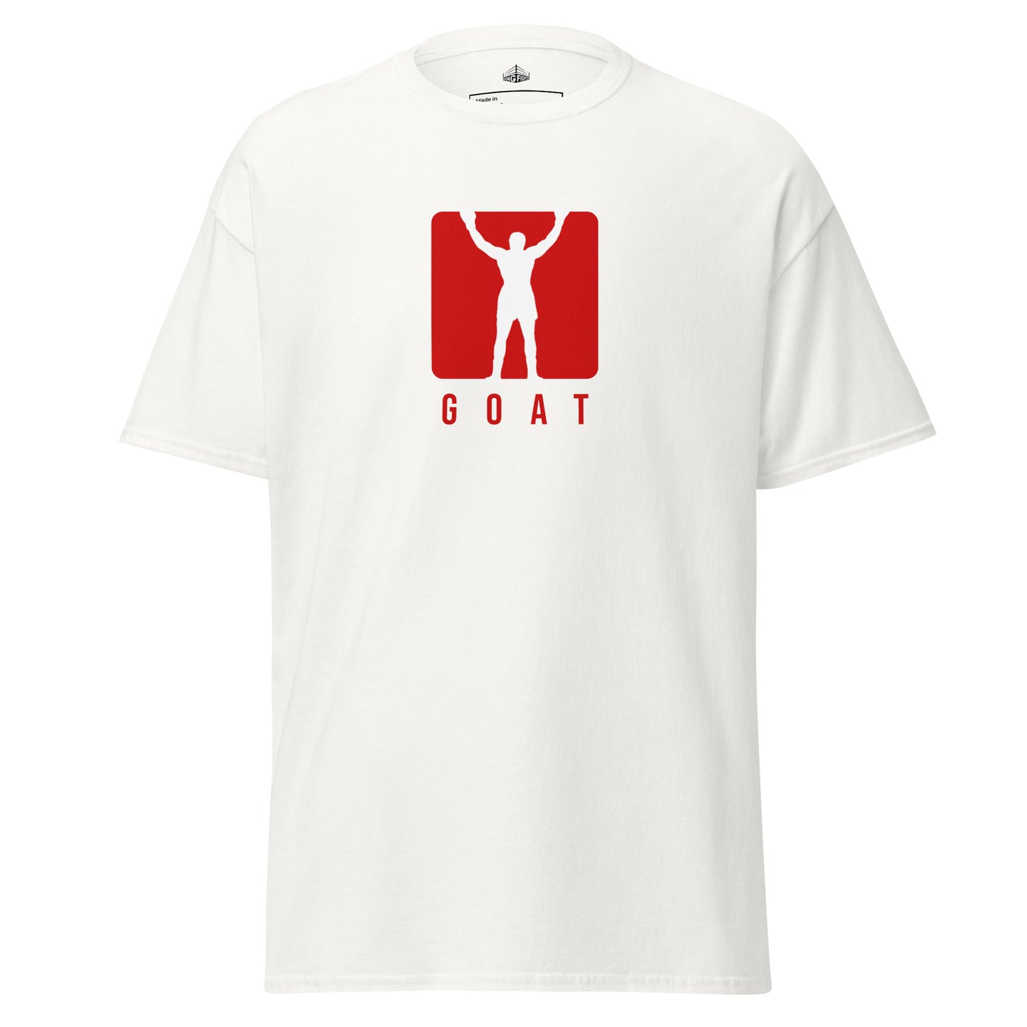 white Ali GOAT T-Shirt