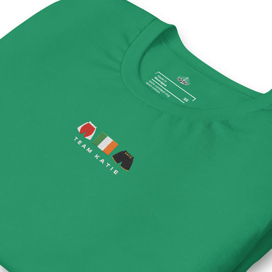 green Team Katie Embroidered Premium T-Shirt