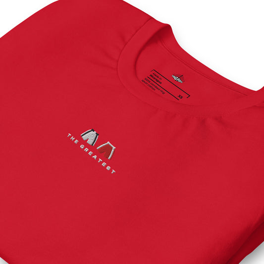 red The Greatest Embroidered Premium T-Shirt