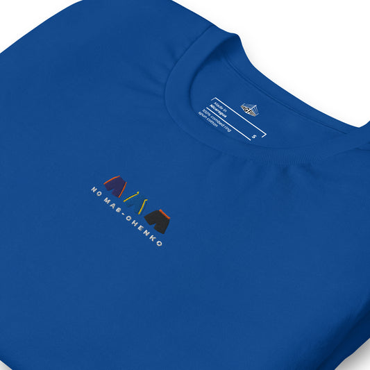 blue No Mas-Chenko Embroidered Premium T-Shirt