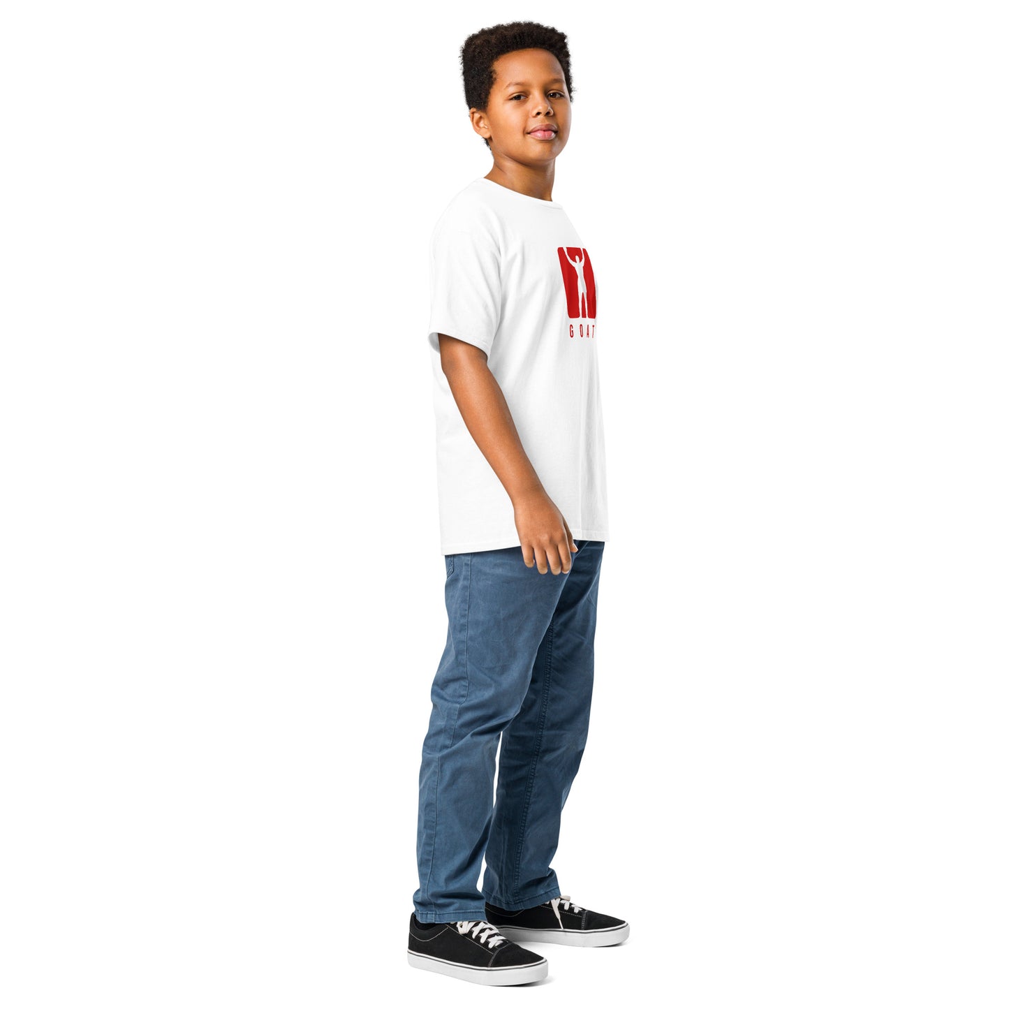 white Ali GOAT Kids T-Shirt