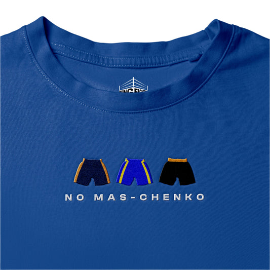 blue No Mas-Chenko Premium Embroidered T-Shirt