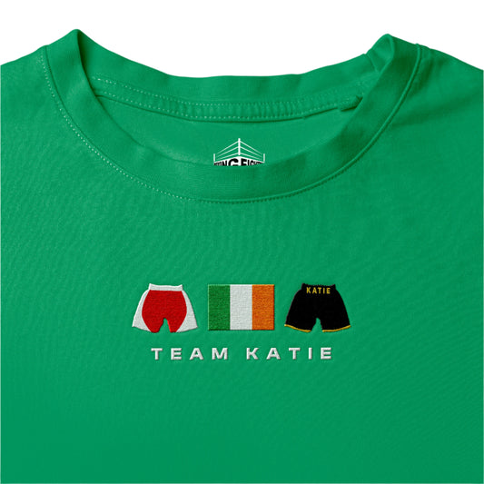 green Team Katie Embroidered Premium T-Shirt