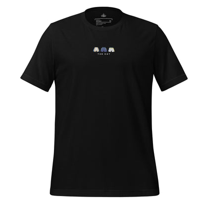 black The Cat Embroidered Premium T-Shirt