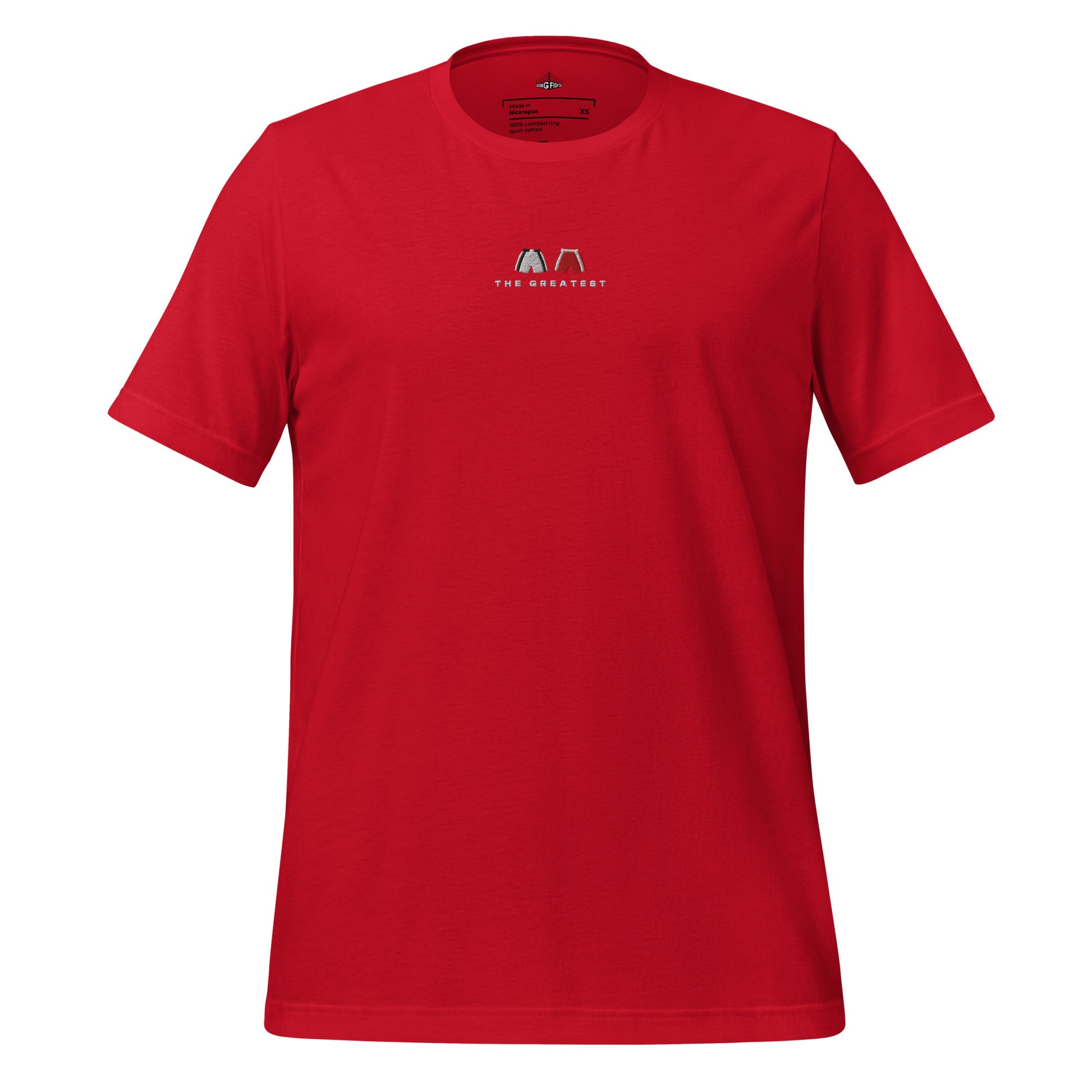 red The Greatest Embroidered Premium T-Shirt