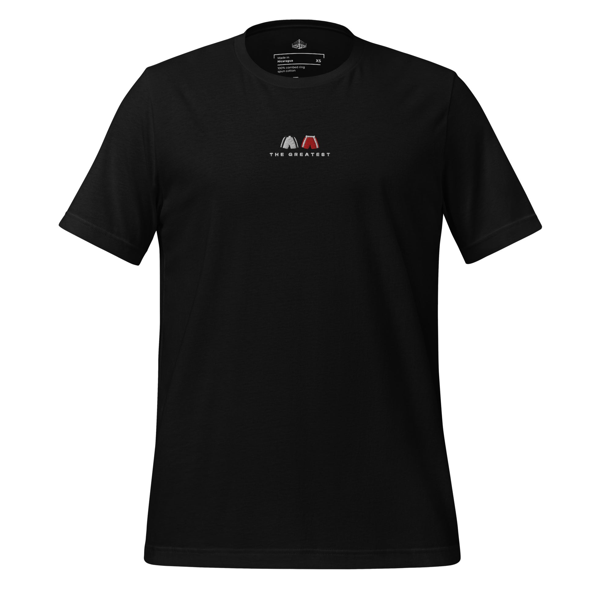black The Greatest Embroidered Premium T-Shirt