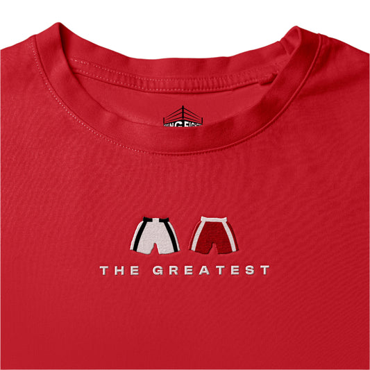 red The Greatest Embroidered Premium T-Shirt