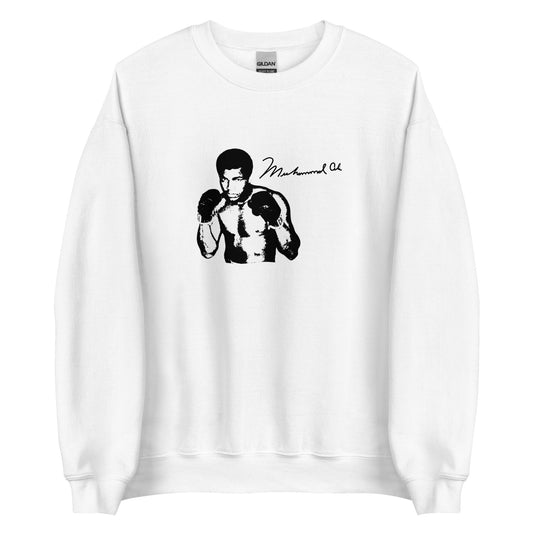 white Ali Signature Sweatshirt