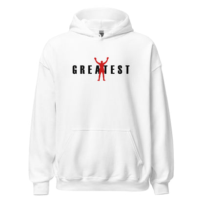 white Ali Greatest Hoodie