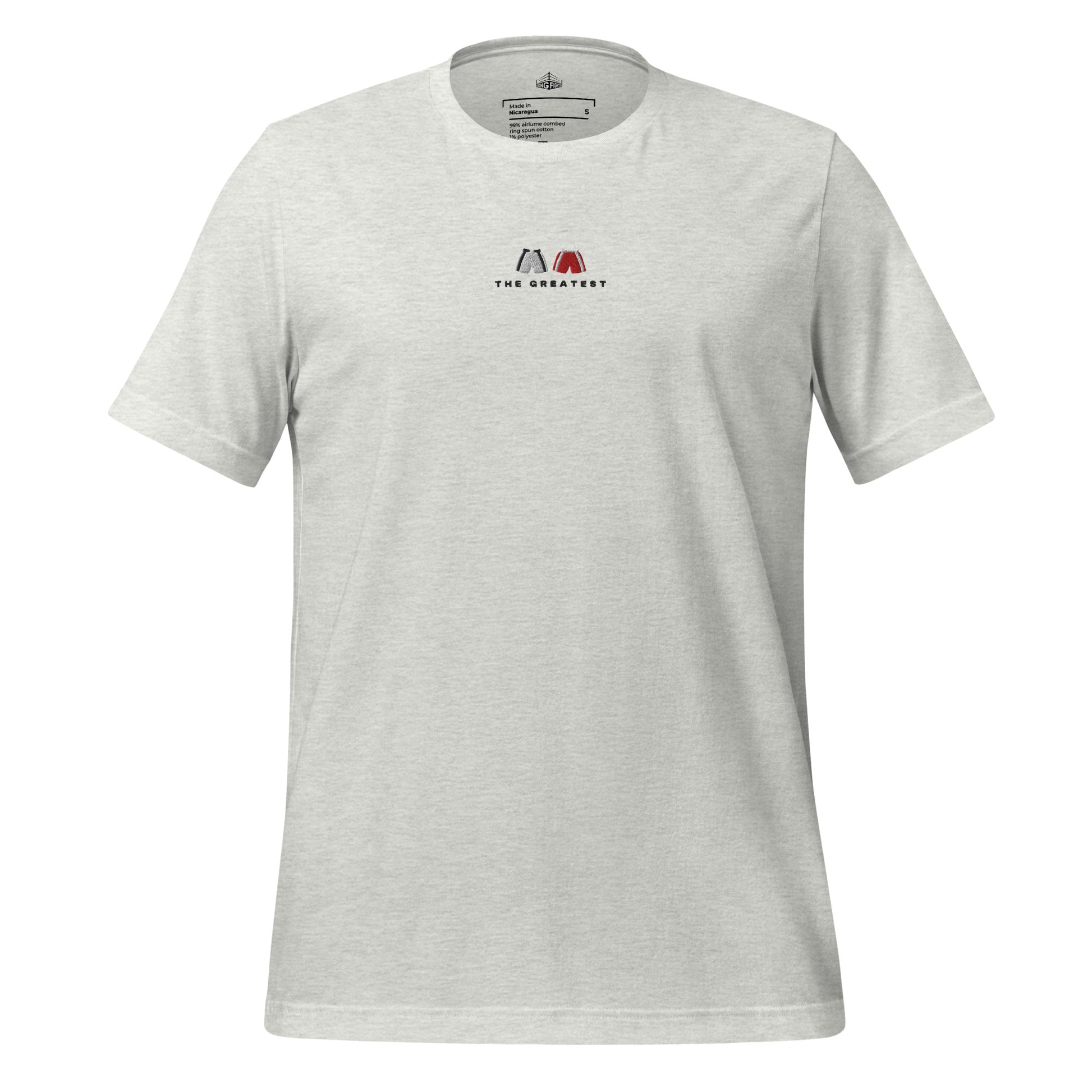 grey The Greatest Embroidered Premium T-Shirt