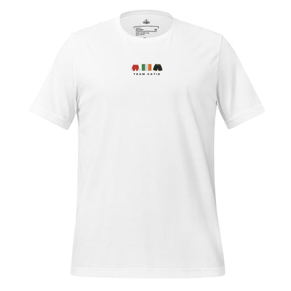white Team Katie Embroidered Premium T-Shirt